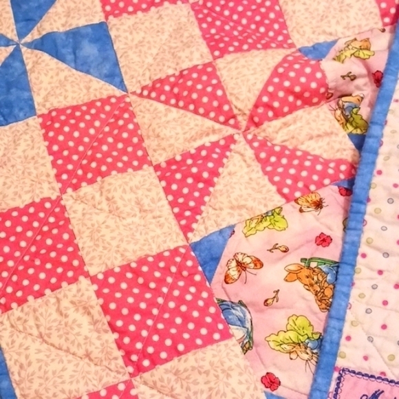 Hand Crafted Bunny Baby Blanket - Picture 2 of 5